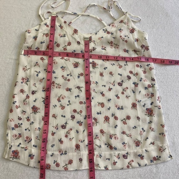 AG Maggie Tank Top, Spaghetti Straps, Floral, White Multi, XS NWT - Picture 10 of 15